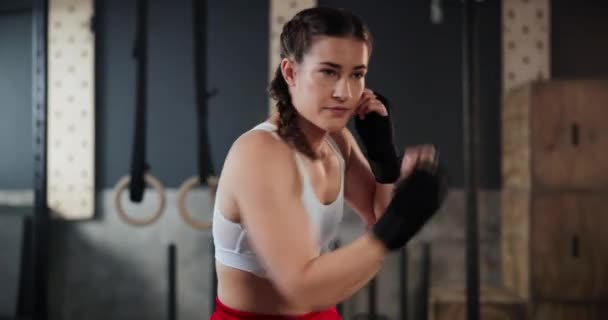 Kadın Spor Salonu Antrenman Spor Spor Dayanıklılık Spor Yapan Kişi — Stok video