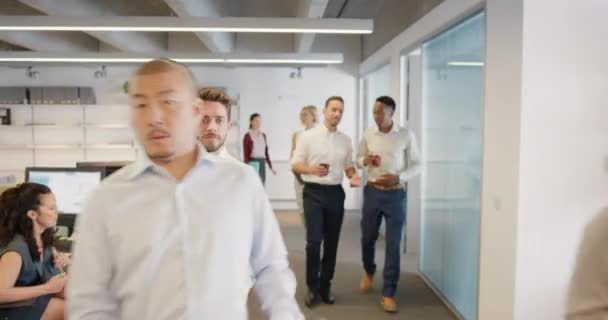 Erhverv Kontor Første Personer Chok Overraskelse Eller Afvisning Fra Personalet – Stock-video