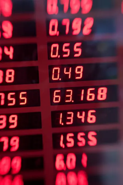 Числа Экран Размытие Обменного Курса Финансов Торговли Инвестиций Фондовом Рынке — стоковое фото
