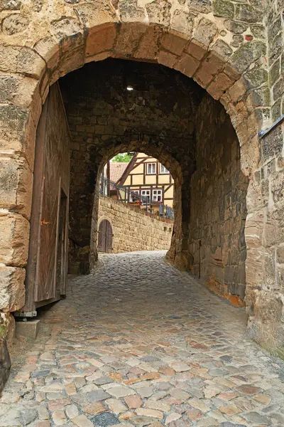 Łuk Ścieżka Ceglana Ściana Tunelu Starożytnego Przejścia Wzór Budynku Lub — Zdjęcie stockowe