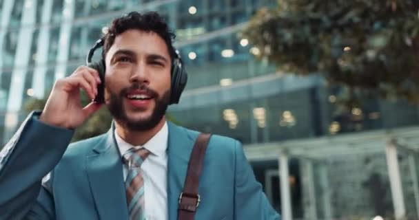 Adamı New York Terfi Başarı Başarı Için Şehirde Müzikle Kutlama — Stok video