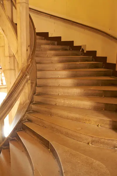 Vintage Edificio Arquitectura Con Escaleras Para Mansión Con Aspecto Antiguo — Foto de Stock