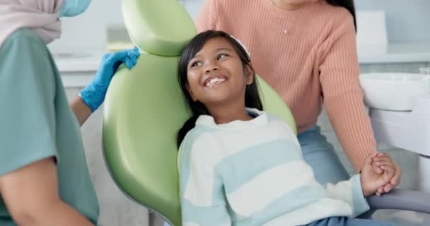 Kid Tandarts Afspraak Voor Tanden Mondgezondheid Onderwijs Ter Voorkoming Van — Stockvideo