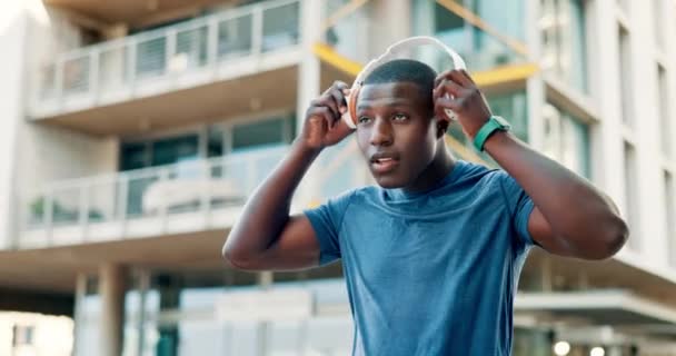 Écouteurs Fitness Homme Noir Ville Pour Courir Entraîner Marathon Cardio — Video