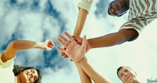 사람들의 그룹과 파트너십 팀워크 방식에 신뢰를위한 다양성과 포용에 부여를 다섯의 — 비디오