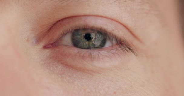 Optometria Olho Pessoa Com Visão Para Futuro Com Memória Para — Vídeo de Stock