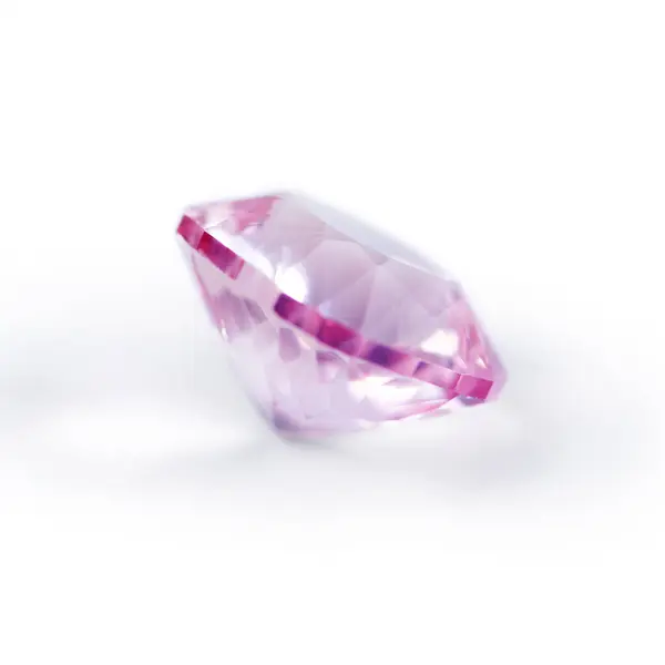 Pink Diamond Jewel Studio White Background Natural Resource Sparkle Luxury — Stock Photo, Image