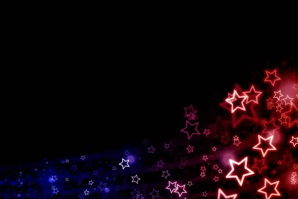 Estrella Color Gráfico Con Espacio Maqueta Banner Formas Ilustración Tema — Foto de Stock