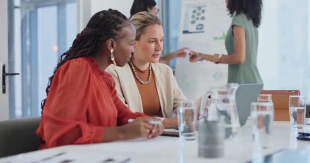 Mentor Training Lesgeven Vrouw Workshop Leren Van Samenwerking Met Deskundige — Stockvideo