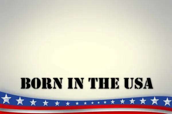 Banner Illustrazione Usa Con Bandiera Americana Grafica Poster Cartellone Sfondo — Foto Stock