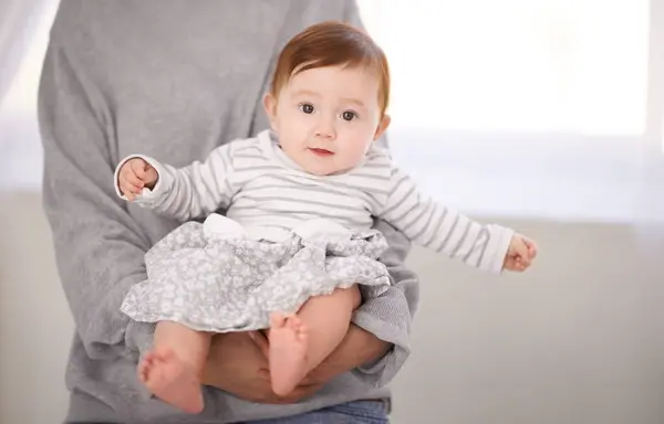 Familie Liefde Portret Van Moeder Met Baby Voor Comfort Zorg — Stockfoto