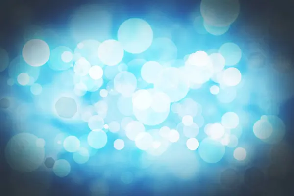 Abstrato Bokeh Gráfico Azul Com Luz Tema Natal Decoração Criatividade — Fotografia de Stock