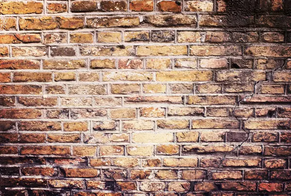 Zbliżenie Ceglana Ściana Faktura Strukturze Architekturze Wzorze Budynkiem Puste Cement — Zdjęcie stockowe