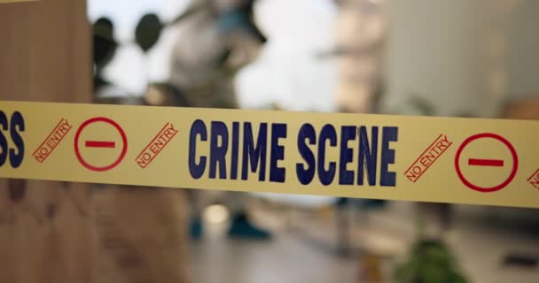 Helyszíni Felvétel Fotózás Házban Lévő Emberek Bizonyítékokért Nyomozásért Ellenőrzésért Bűnüldözés — Stock videók