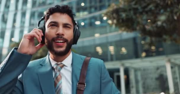 Adamı New York Terfi Başarı Başarı Için Şehirde Müzikle Kutlama — Stok video