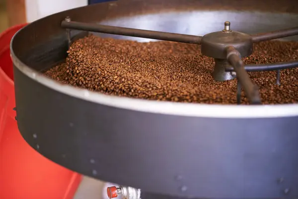 Koffiebonen Machine Fabriek Voor Gebraad Product Koelschaal Voor Smaak Export — Stockfoto