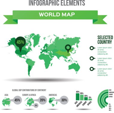 Dünya haritası, küresel tablo veya ülke gerçekleri hakkında bilgi, rapor veya sunum için bilgi, veri ve analiz. Coğrafya, nüfus veya istatistik için resim, broşür ve grafik çizimi.