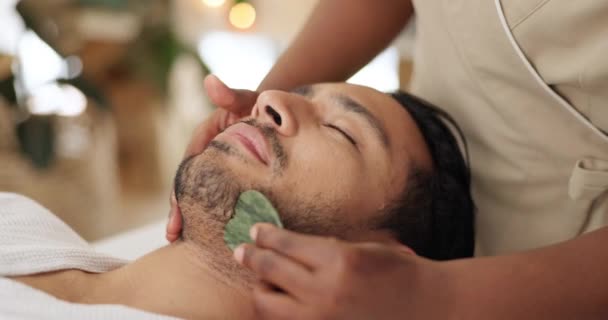 포인트 마사지와 스파에서 Skincare 아름다움으로 미용사 — 비디오
