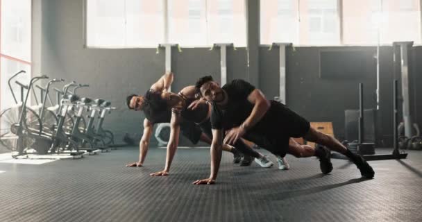 Teamwork Fitness Und Trainer Mit Menschen Für Fitness Bewegung Oder — Stockvideo