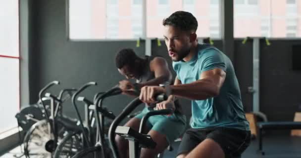 Vélo Gymnase Les Gens Avec Cardio Bien Être Défi Avec — Video