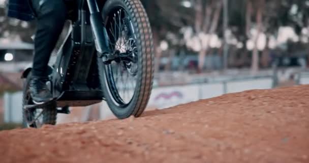 Motosiklet Rekabet Ekstrem Sporlar Macera Eğitimi Meydan Okuma Adrenalin Için — Stok video