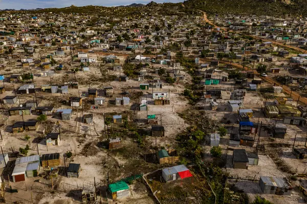 Rural Township Poverty Shacks Houses Informal Settlement Land Squatter Camps — Stock Photo, Image
