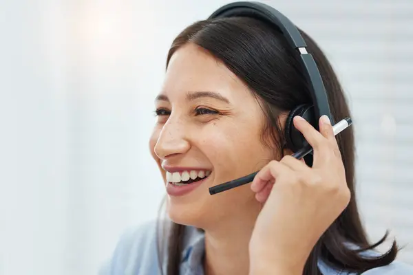 Call Center Kundeservice Kvinnelig Rådgivning Kontoret Crm Support Eller B2B – stockfoto