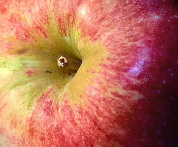 Zbliżenie Czerwone Jabłko Odżywianie Dieta Zdrowiem Wellness Witamin Organicznych Przekąski — Zdjęcie stockowe