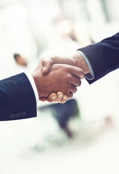 Handshake Team Business Men Office B2B Deal Collaboration Agreement Professional — Stock Photo, Image