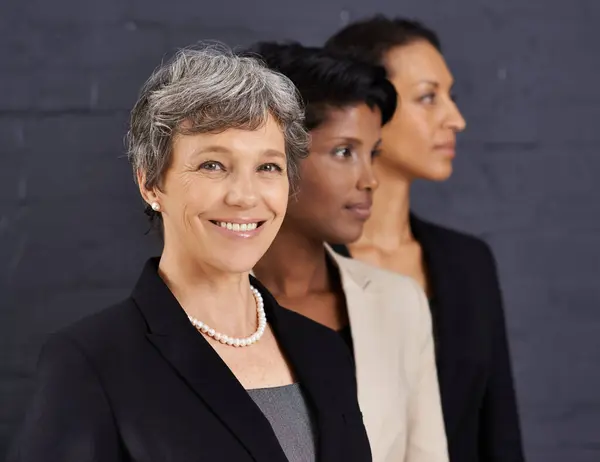 Equipe Profissional Retrato Mulher Negócios Com Funcionários Funcionários Diversidade Carreira — Fotografia de Stock
