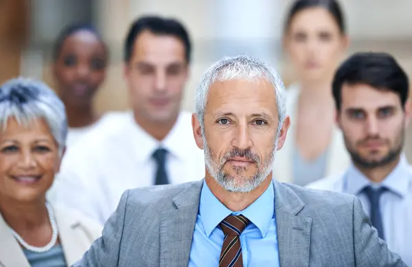 Portrait Leadership Group Business People Manager Confidence Solidarity Startup Community — Stock Photo, Image