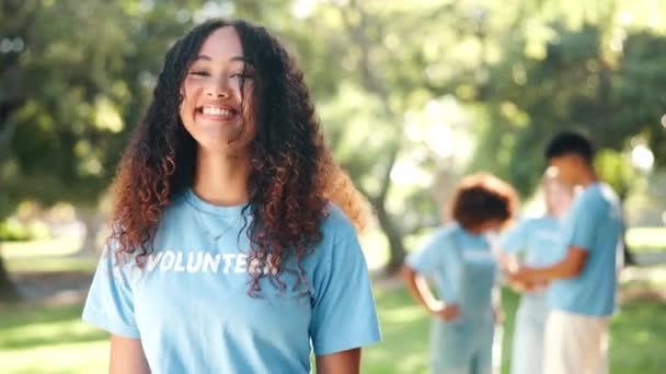 Sorriso Carità Ritratto Volontarie Servizio Alla Comunità Sensibilizzazione Ong Organizzazione — Video Stock