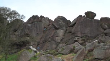The Roaches in the Peak District Ulusal Parkı, Staffordshire, İngiltere.