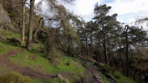 Dreharbeiten Roaches Peak District National Park Staffordshire England Großbritannien — Stockvideo