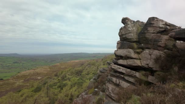 Låst För Att Etablera Skott Från Peak District National Park — Stockvideo
