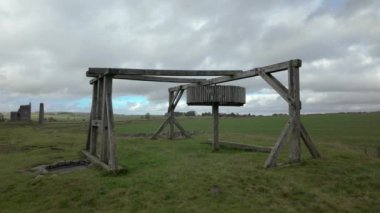 İngiltere, İngiltere 'deki Derbyshire Tepesi Ulusal Parkı' ndaki Magpie Madeni 'nden İngiltere' ye yolculuk manzaraları..