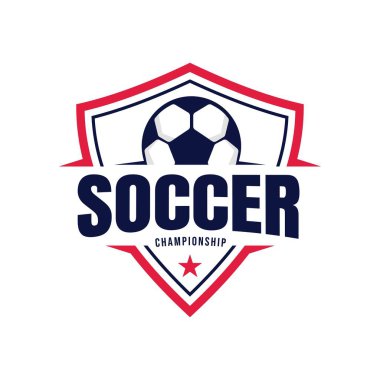 Amerikan futbol kulübü amblemi. Futbol rozeti rozet logosu, futbol takımı oyun kulübü unsuru, Logo Vektör İllüstrasyonu