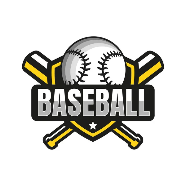 American Sports Baseball Club Logo Inspiration Бейсбольный Клуб Стиком Мбаппе — стоковый вектор