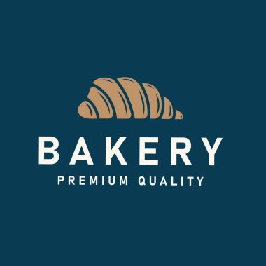 Basit Buğday Ekmeğinin yer aldığı Vintage Retro Style Pişmiş Gıda şablonu için Pastane Logo Vektör İllüstrasyonu