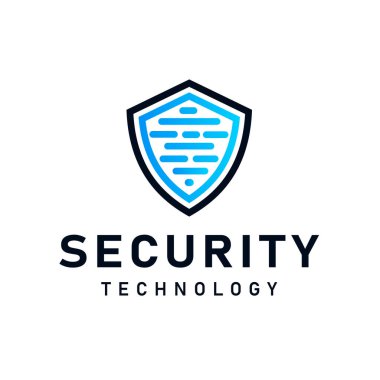 Devre Panosu Simgesi Gelişmiş Teknoloji Güvenlik Logosu Vektör Tasarımı Kalkanı