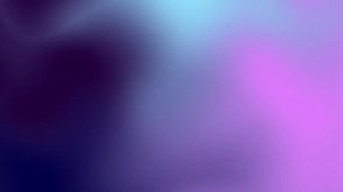 soyut mavi ve mor gradyan arkaplan döngüsü animasyonu. Karanlık arka planda parlama, teknoloji afişi, web tasarımı. Akış hareketi. Sıvı animasyonu. Taneli gürültü