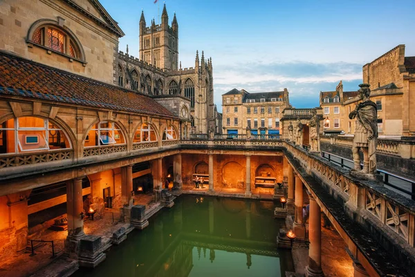 Sejarah Romawi Mandi Kota Bath Inggris — Stok Foto