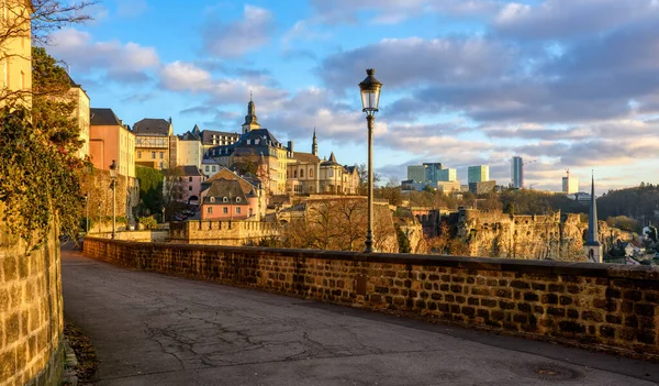 Pemandangan Panorama Dari Benteng Kota Tua Luksemburg Kadipaten Luksemburg — Stok Foto