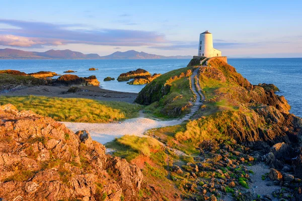 Twr Mawr Mercusuar Sebuah Landmark Ikonik Pulau Anglesey Pandangan Tentang — Stok Foto