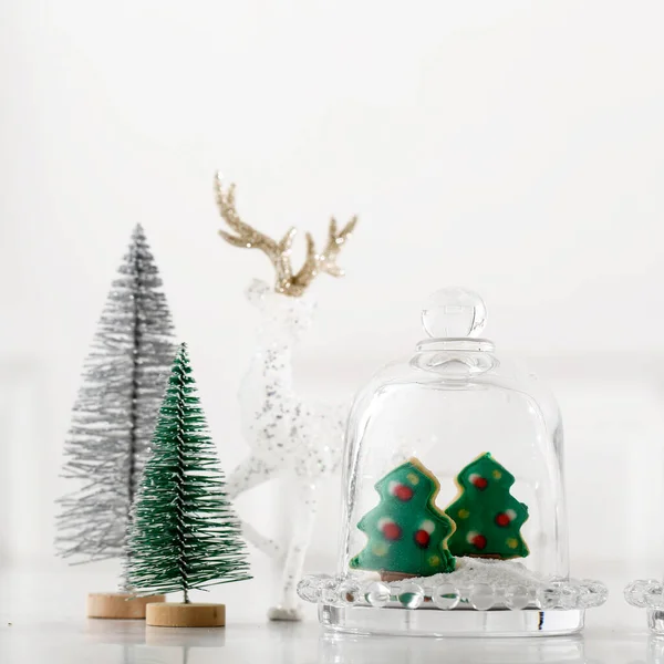 White Christmas Sugar Cookies Konzept — Stockfoto