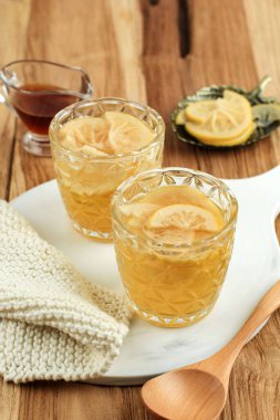 Tahta Masada Japon Yuzu Çayı