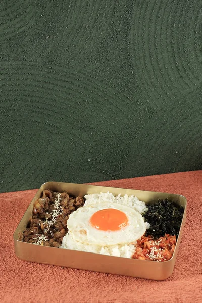 Dosirak Korean Style Packed Meal Korean Lunchbox Usually Use Gold — Stock Fotó