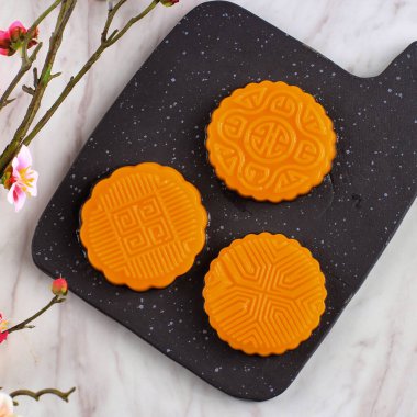 Selected Focus Mooncake Mango Pudding for Chinese Mid Autumn festival 