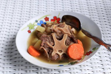Indonesian Oxtail Soup or Sop Buntut