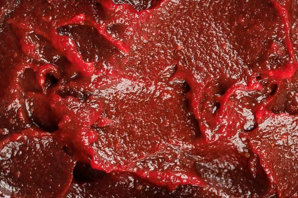 Textur Der Fermentierten Koreanischen Chilipaste Gochujang Lebensmittel Hintergrund Aus Nächster — Stockfoto